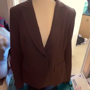 Style & Co 100% polyester Linen Blazer Jacket size 14